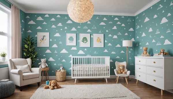 Des idées de papier peint pour une chambre de bébé apaisante